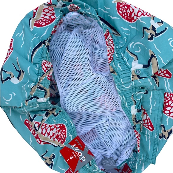 Vintage Izod PerformX Swim Trunks Size L - Picture 10 of 13